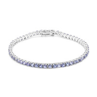 Tansanit-Silberarmband