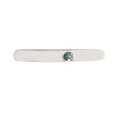 Blauer Diamant-Silberring