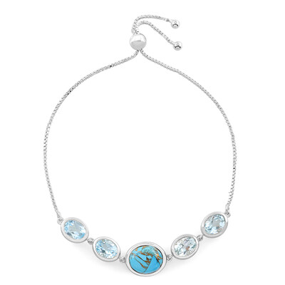 Edelstein-Silberarmband (Faszination Türkis)
