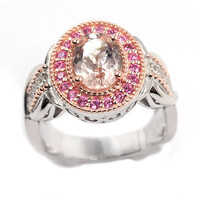 Morganit-Silberring (Dallas Prince Designs)