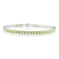 Peridot-Silberarmband