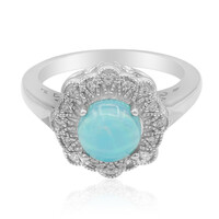 Äthiopischer Blauer Opal-Silberring