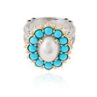 Mabe-Perlen-Silberring (Dallas Prince Designs)