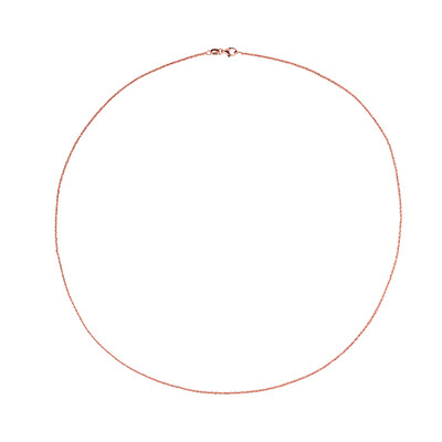 Silber-Criss-Cross-Kette - 4,9 g - 80 cm - rosévergoldet