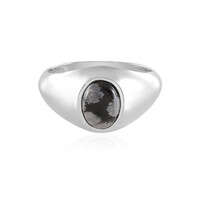 Schneeflocken-Obsidian-Silberring