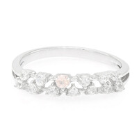 Pinkfarbener Ceylon-Saphir-Silberring