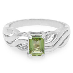 Kiwi-Topas-Herren-Silberring