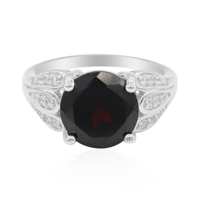 Granat-Silberring