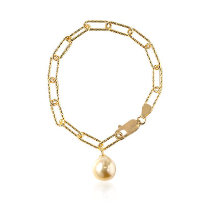 Goldene Kabira-Südseeperlen-Silberarmband (TPC)