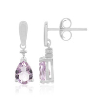 Lavendel-Amethyst-Silberohrringe