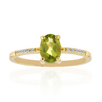 Burmesischer Peridot-Silberring