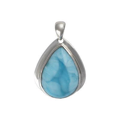 Larimar-Silberanhänger