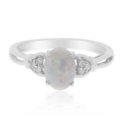 Australischer Opal-Goldring