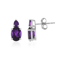 Amethyst-Silberohrringe