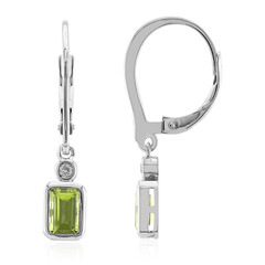 Peridot-Silberohrringe