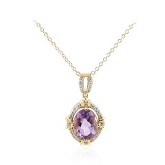Bolivianischer Amethyst-Silberhalskette