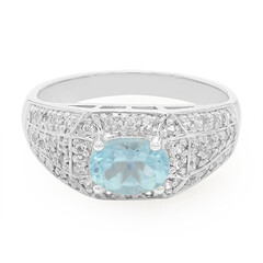 Blauer Apatit-Silberring