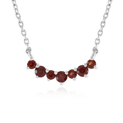Indischer Granat-Silbercollier