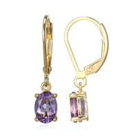 Amethyst-Silberohrringe