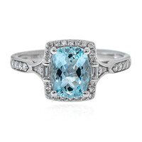 AAA-Brasilianischer Aquamarin-Goldring (AMAYANI)