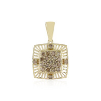 I2 Champagner-Brillant-Goldanhänger (Ornaments by de Melo)
