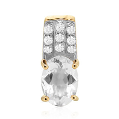 Mexikanischer Hyalith-Opal-Goldanhänger