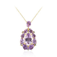 Bolivianischer Amethyst-Silberhalskette