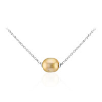 Goldene Kabira-Südseeperlen-Silbercollier (TPC)