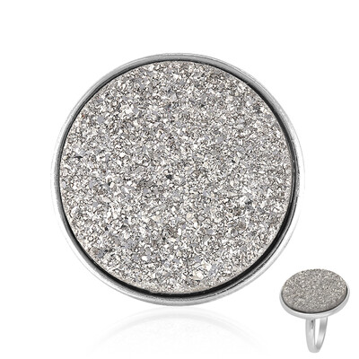Glitzer-Achat-Silberring