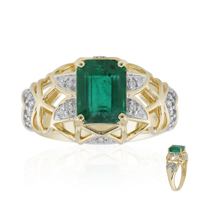 Sambia-Smaragd-Goldring (Rifkind 1894 Collection)
