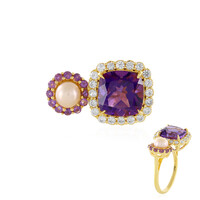 Sibirischer Amethyst-Silberring