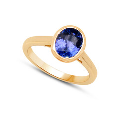 AAA-Tansanit-Goldring