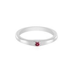 Pinkfarbener Spinell-Silberring