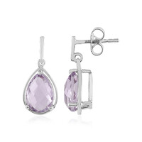 Lavendel-Amethyst-Silberohrringe