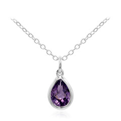 Amethyst-Silberhalskette