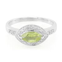 Mandschurischer Peridot-Silberring