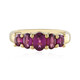 Magenta-Granat-Silberring