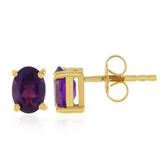 Sambia-Amethyst-Silberohrringe