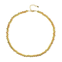 Goldene Lava-Silberhalskette