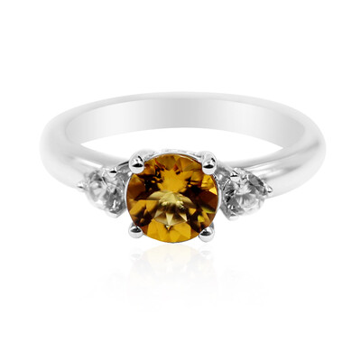 Cognac-Skapolith-Silberring