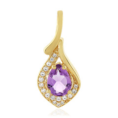 Uruguay-Amethyst-Silberanhänger