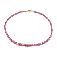 Pinkfarbener Turmalin-Goldhalskette