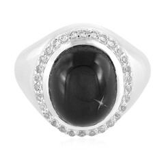 Indischer Stern-Diopsid-Silberring