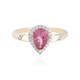 Pinkfarbener Turmalin-Goldring