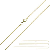 Silber-Criss-Cross-Kettenset - 9,763 g - 40, 50 und 60 cm - vergoldet