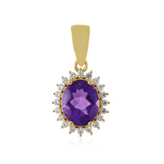 Sibirischer Amethyst-Silberanhänger