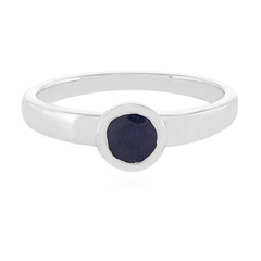 Blauer Saphir-Silberring