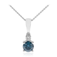 Blauer SI2 Diamant-Goldhalskette