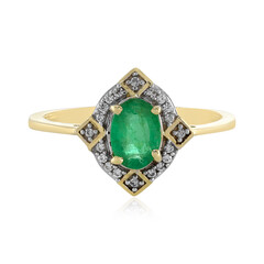 Sambia-Smaragd-Goldring (Adela Gold)