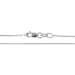 375er Weißgold-Zopfkette - 50 cm - 1,5 g